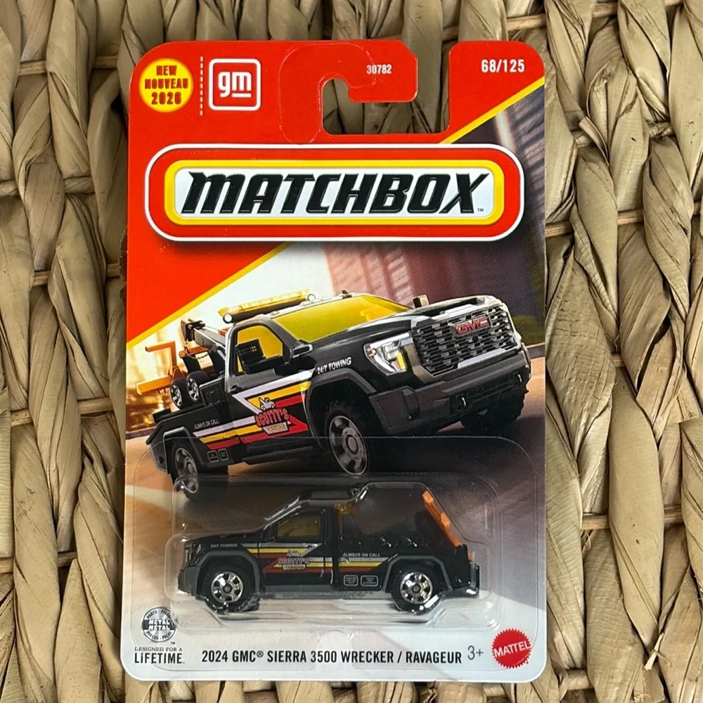 2024 GMC Sierra 3500 Wrecker Ravageur Matchbox Black Tow Truck MB MBX New 2026